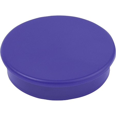 Magnet Retaining Magnet H=8 Hard Ferrite, Round, Comp:Plastic, Comp:Blue, D=25